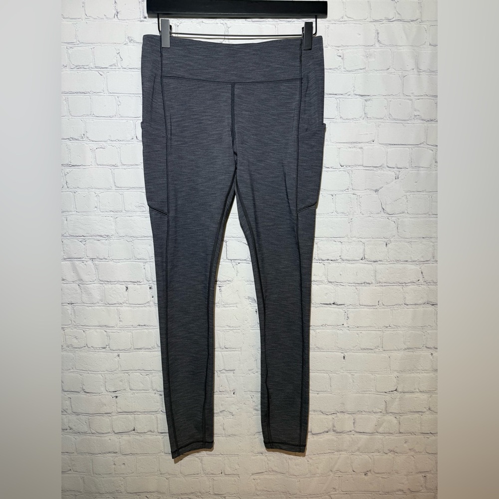 lululemon size 8 Speed Up Tight 28” heathered black/dark gray